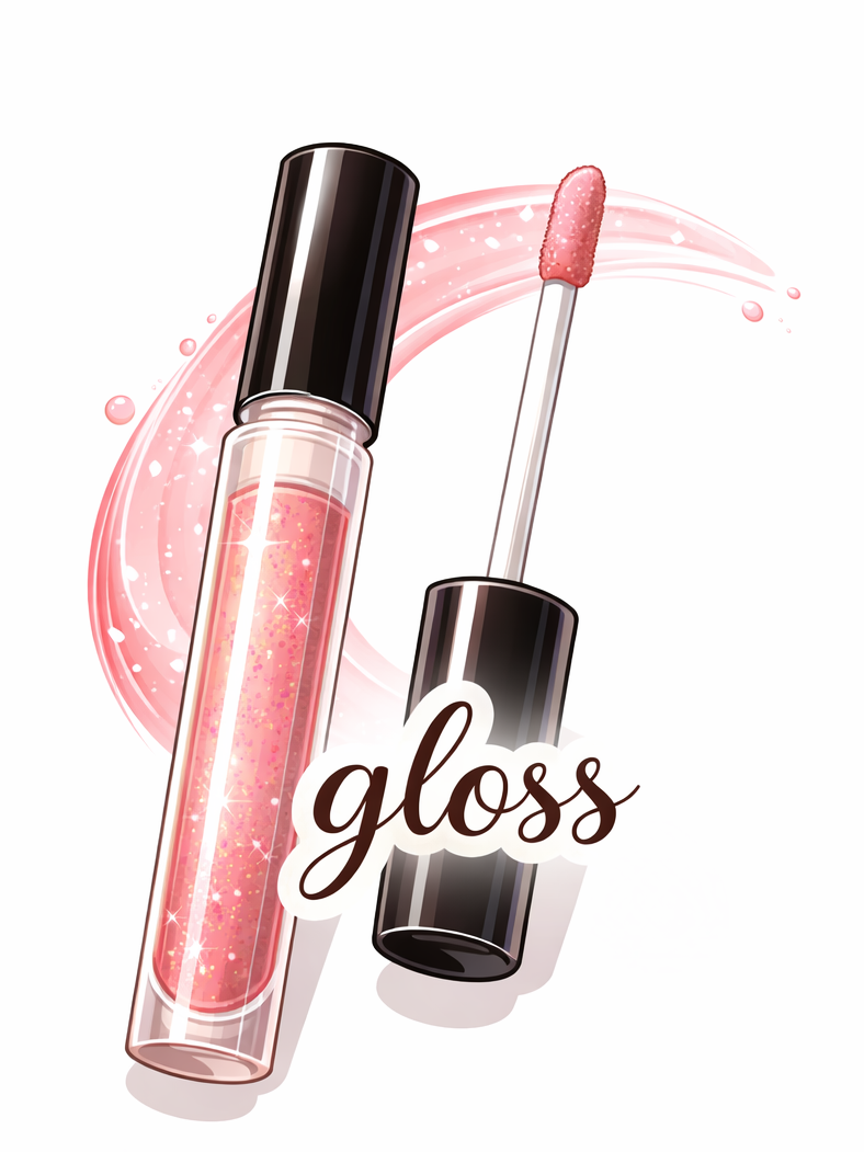 Básicos para maquillaje gloss labial para dar brillo y volumen a los labios