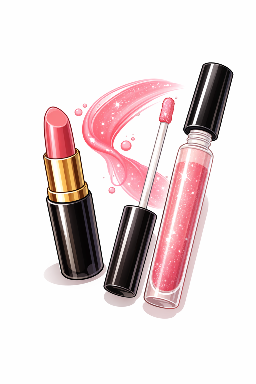 Básicos para maquillaje Labial y gloss para maquillaje natural