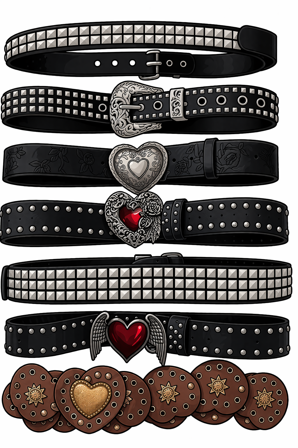 Accesorios colección de cinturones decorativos